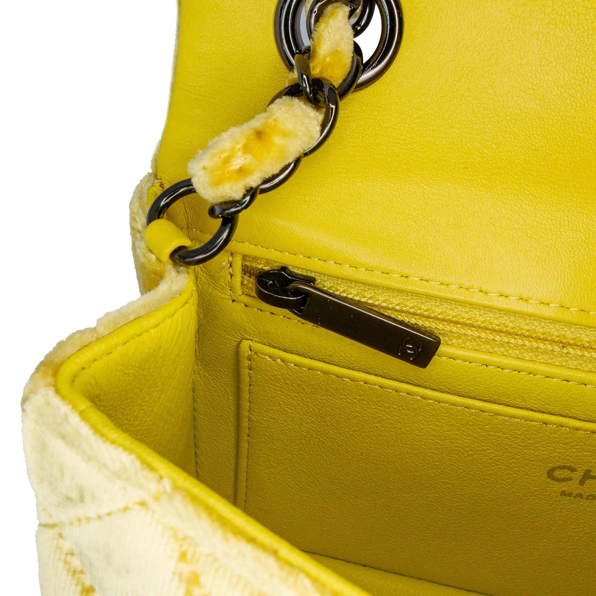 Mini Rectangular Classic Velvet Single Flap