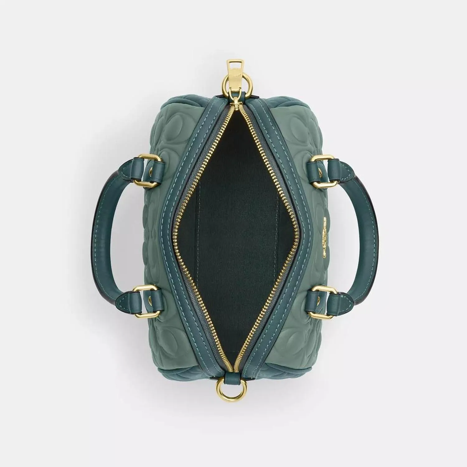 Mini Rowan Crossbody Bag In Blocked Signature Leather