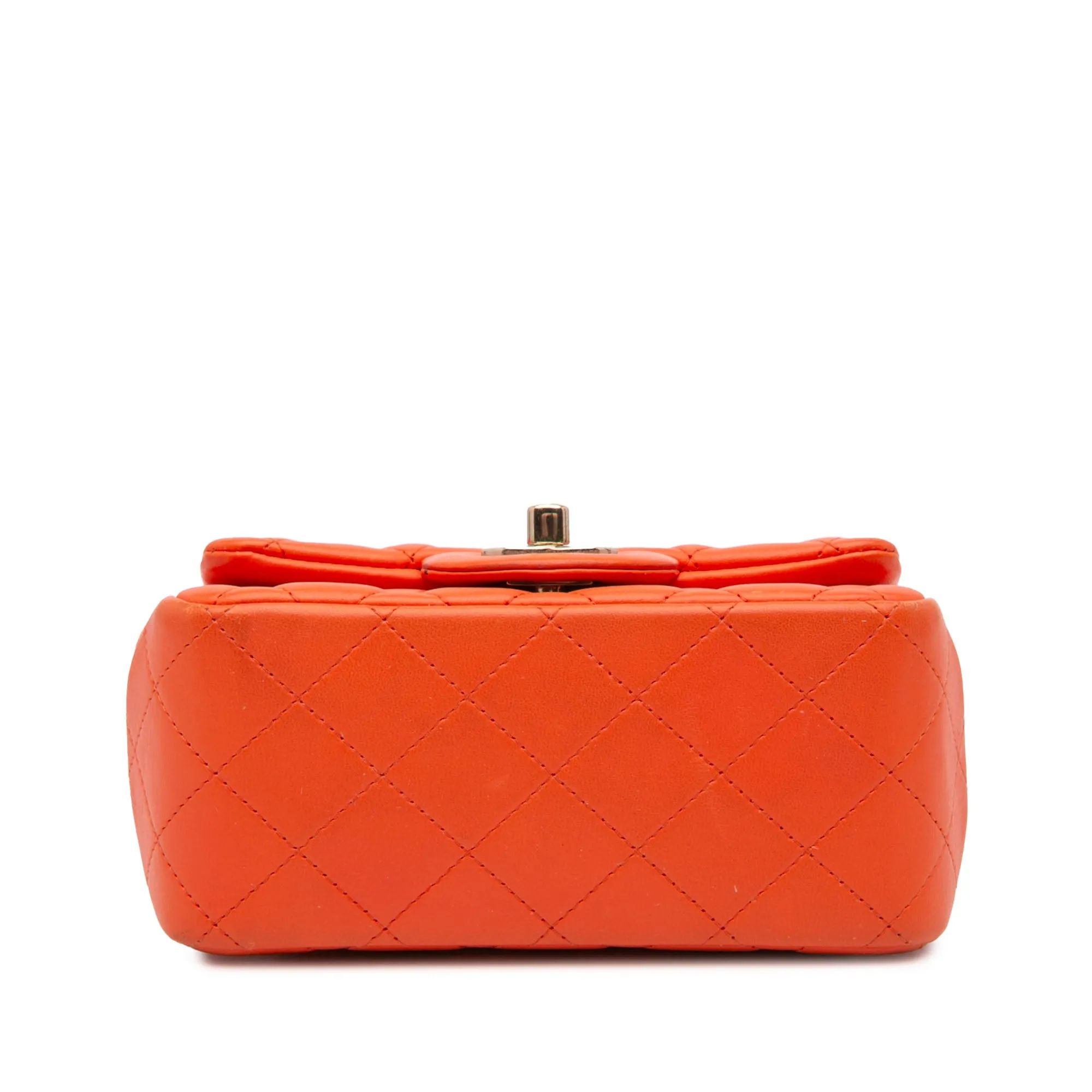 Mini Square Classic Lambskin Single Flap