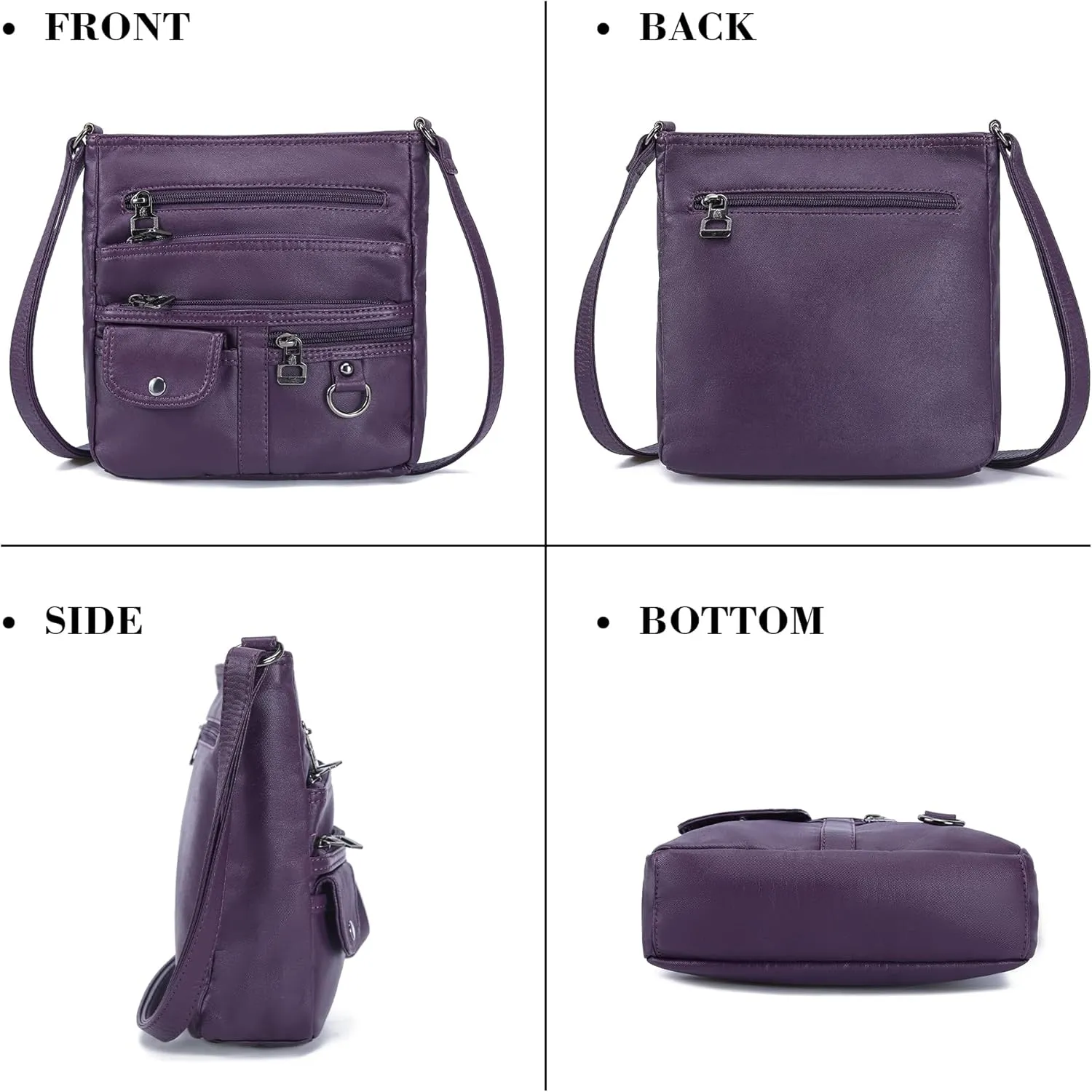 MINICAT Small Crossbody Purse Soft Synthetic Leather Crossbody Bags for Women