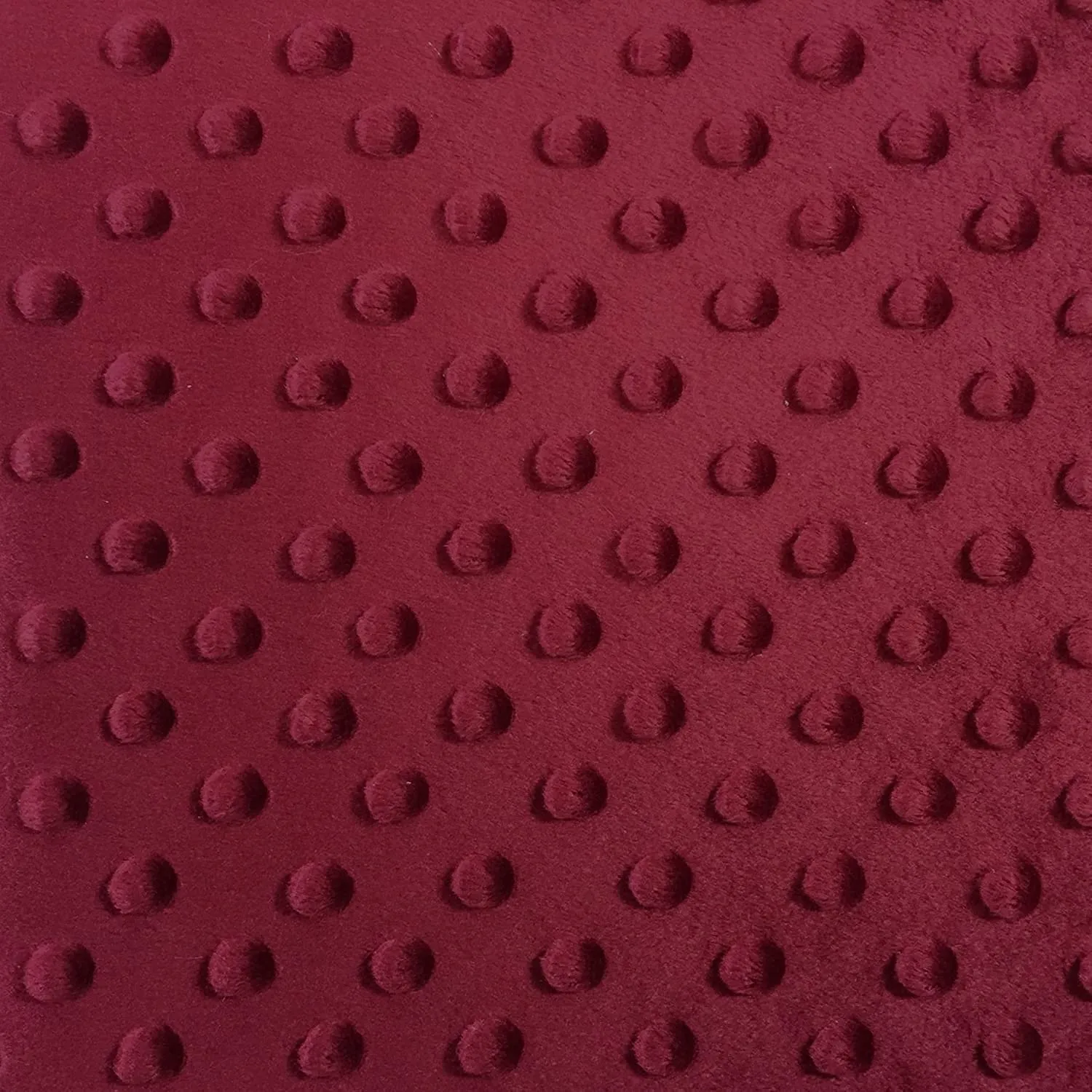Minky Dimple Dot Soft Cuddle Fabric (Viking Red, 1 Yard)
