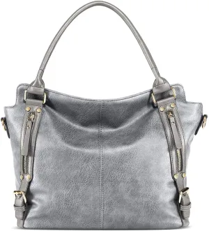 MINTEGRA Women Handbags Hobo Shoulder Bags Tote Large Capacity PU Leather Crossbody Bags