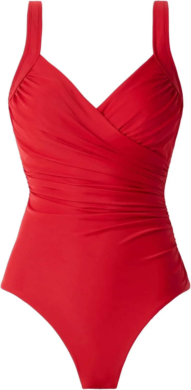 Miraclesuit Women's Plus Size Swimwear Must Have Sanibel Tummy Control Underwire One Piece Swimsuit