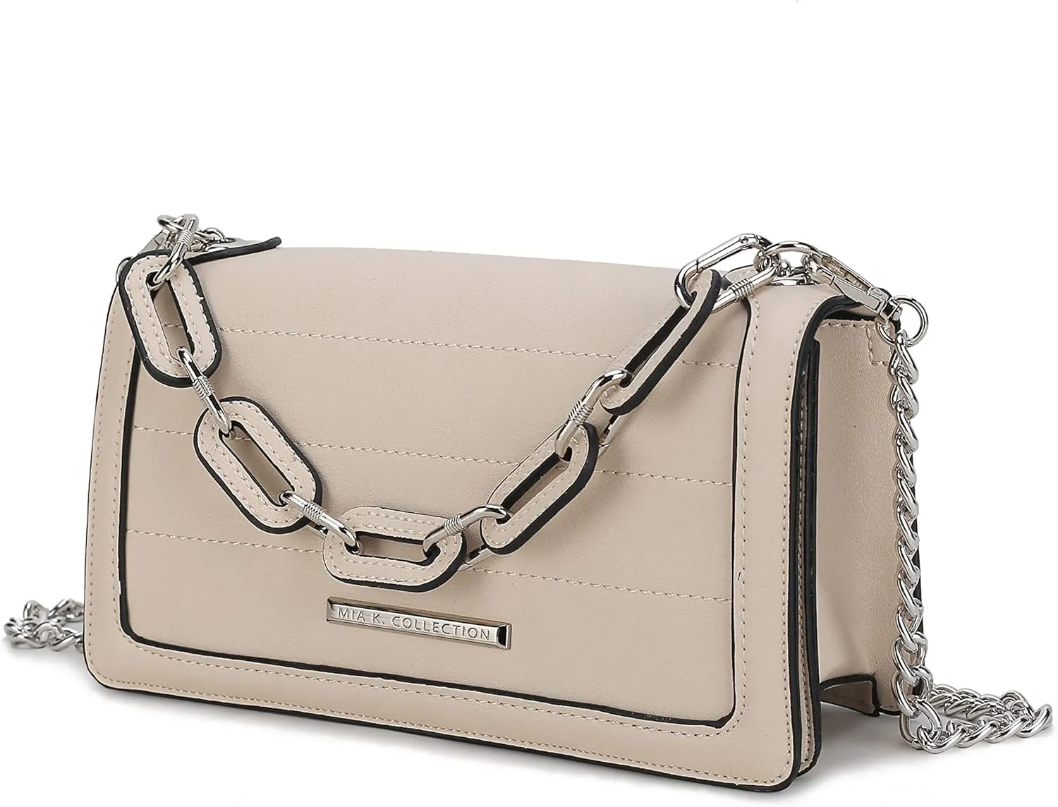 MKF Crossbody Bags for Women – PU Leather Pocketbook Handbag – Medium Side Messenger Purse, Shoulder Strap