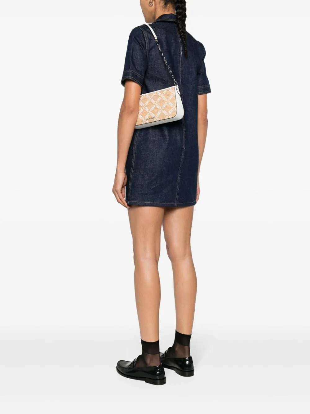 Mmk Empire Straw Shoulder Bag
