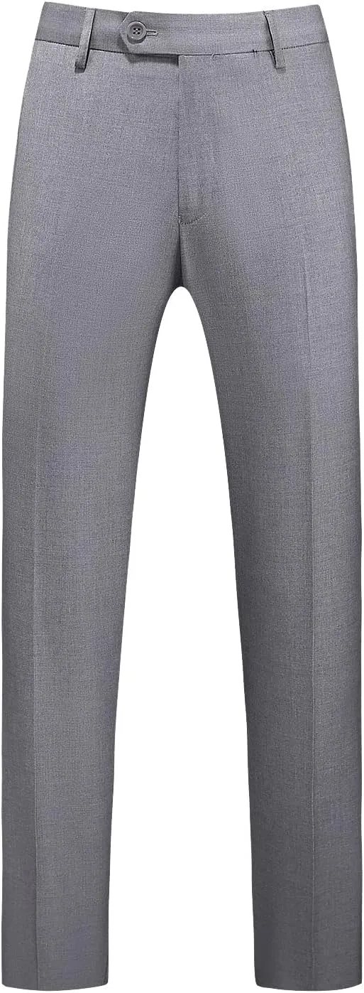 MOGU Mens 3 Piece Suit Slim Fit Pure Color Tuxedos for Wedding Prom