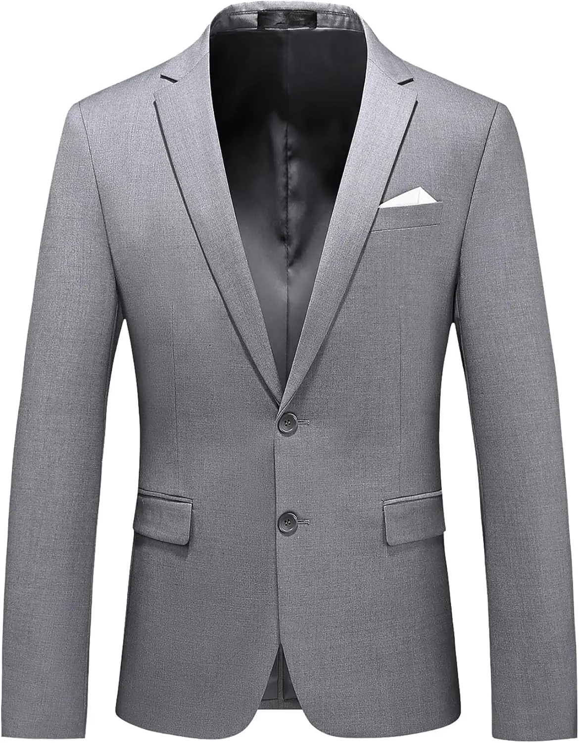 MOGU Mens 3 Piece Suit Slim Fit Pure Color Tuxedos for Wedding Prom