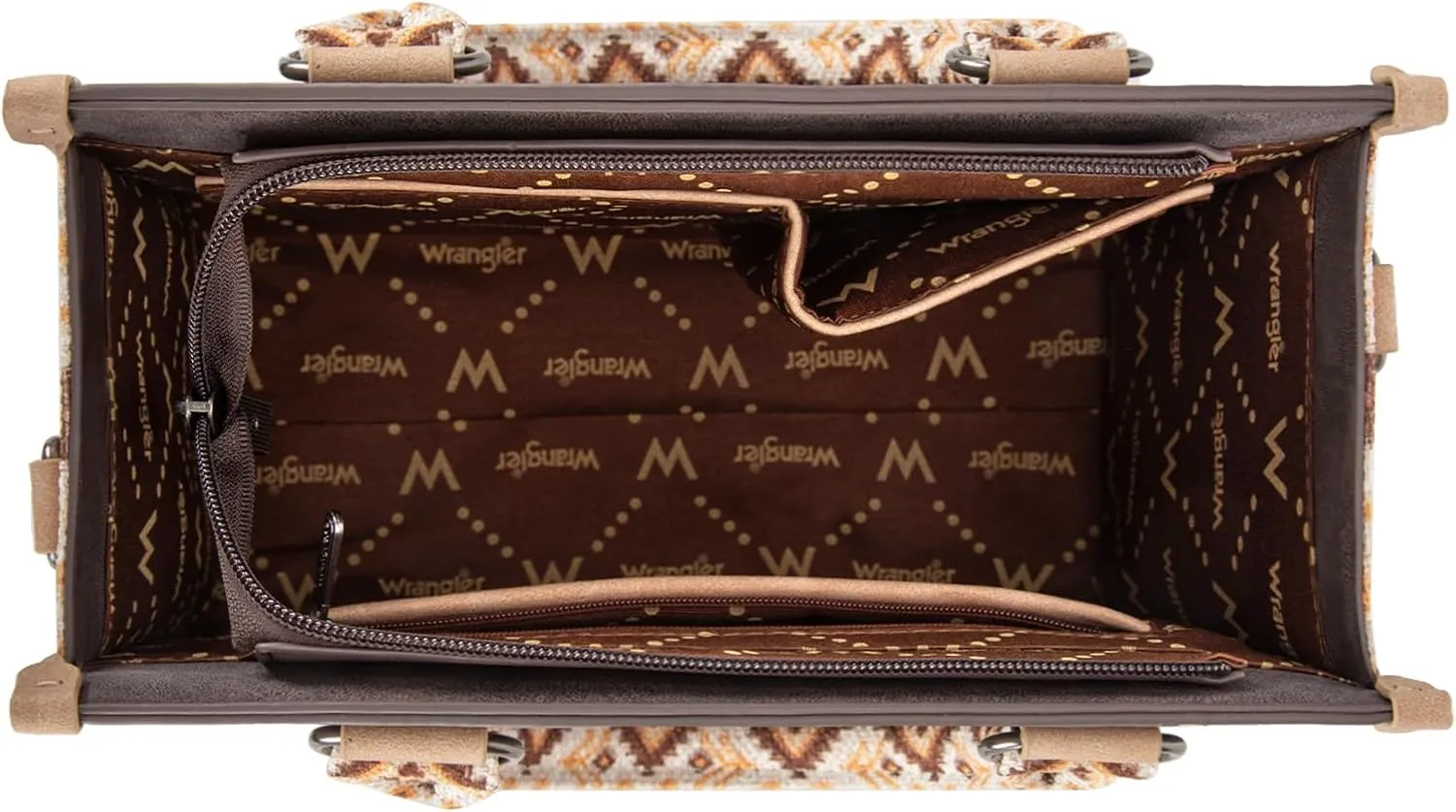 Montana West Wrangler Tote Bag for Women Western Retro Purse Top Handle Handbags with Aztec Strap