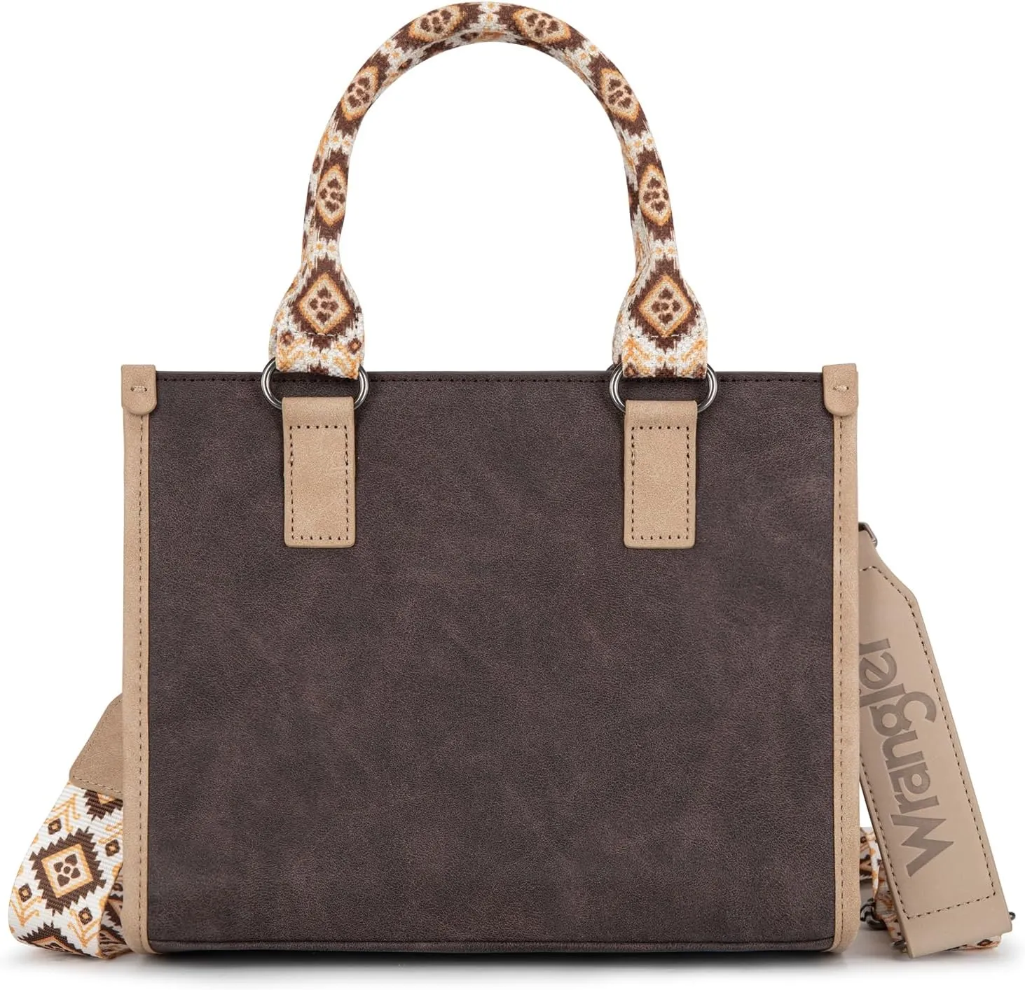 Montana West Wrangler Tote Bag for Women Western Retro Purse Top Handle Handbags with Aztec Strap