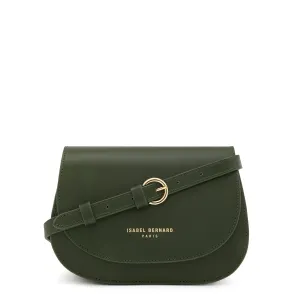Montmartre Manon green vegetable tanned leather crossbody bag