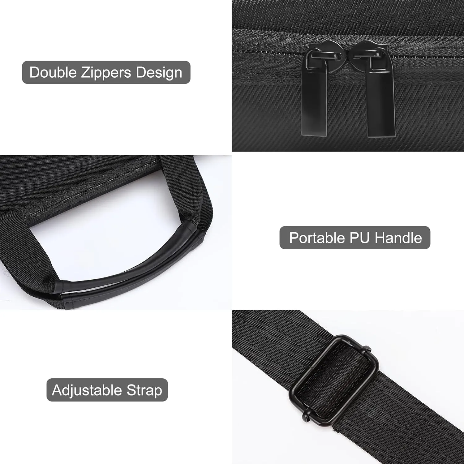 MOSISO Hard Shell Laptop Case for Men Women,17 inch Computer Bag Compatible with MacBook, HP, Dell, Lenovo, Asus, Notebook,17.3 inch Laptop Bag with Front Pocket & Shoulder Strap, Black