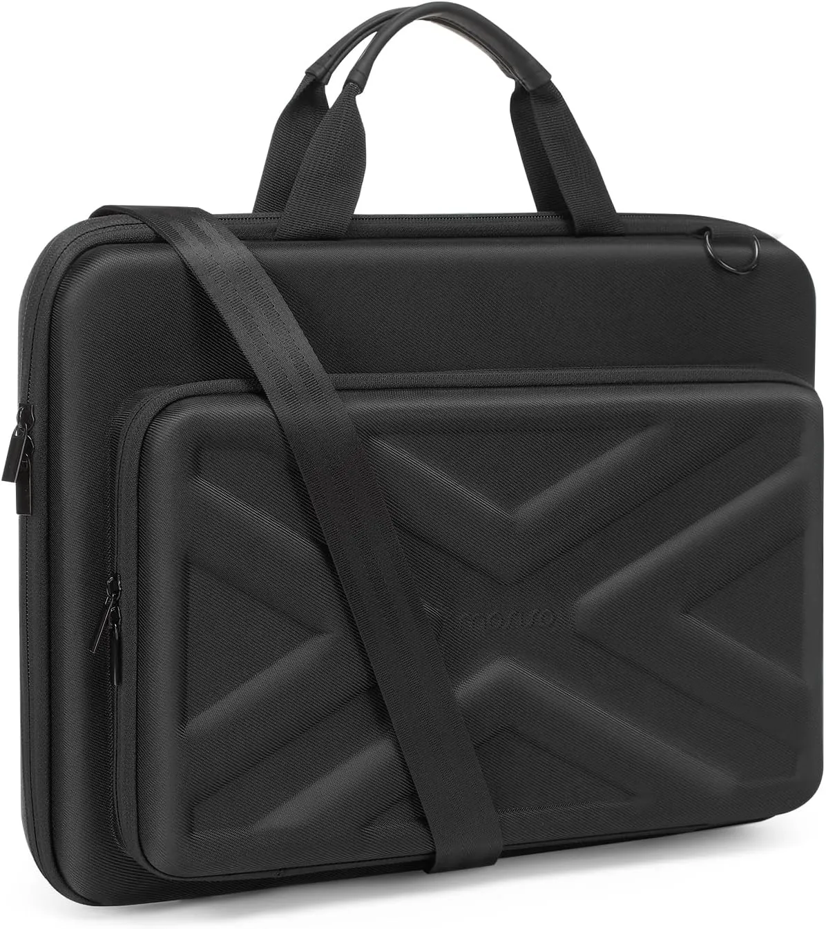 MOSISO Hard Shell Laptop Case for Men Women,17 inch Computer Bag Compatible with MacBook, HP, Dell, Lenovo, Asus, Notebook,17.3 inch Laptop Bag with Front Pocket & Shoulder Strap, Black