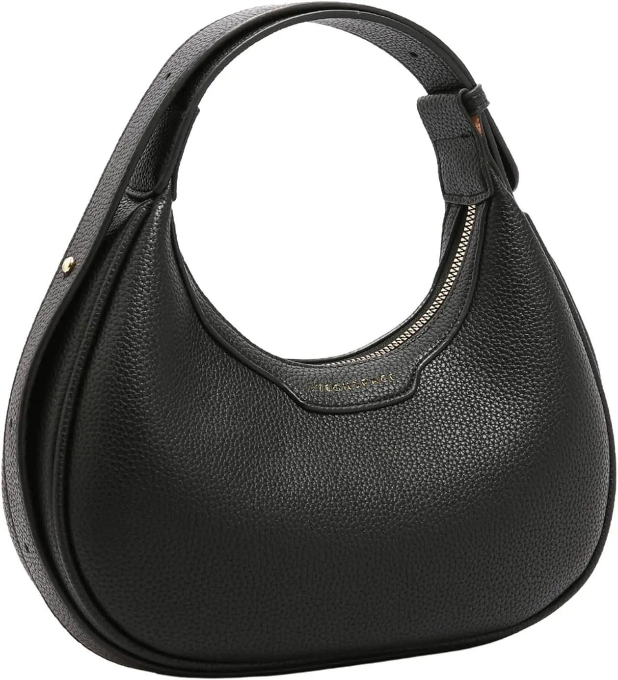 MYHOZEE Crescent Shoulder Bag for Women Leather Crossbody Hobo Purse Adjustable Strap Clutch Handbag