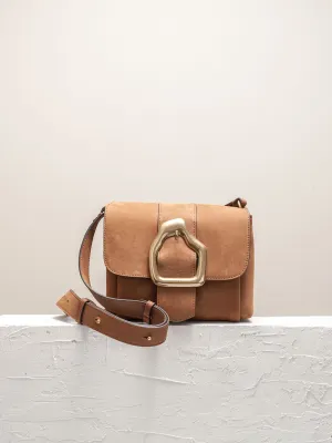 NAMI MINI Almond Nubuck Crossbody bag