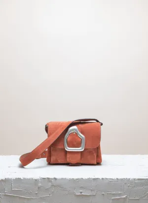 NAMI MINI Auburn Suede Crossbody bag