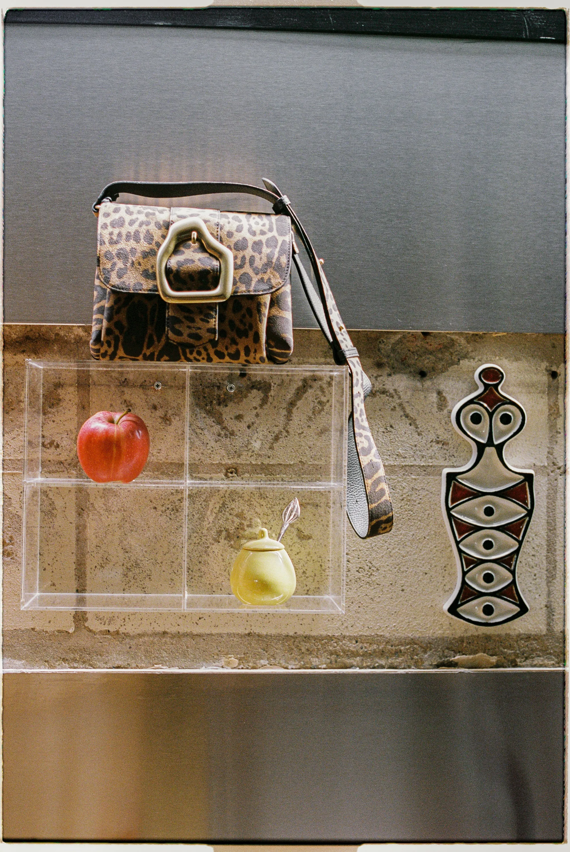 NAMI MINI Leo Suede Crossbody bag