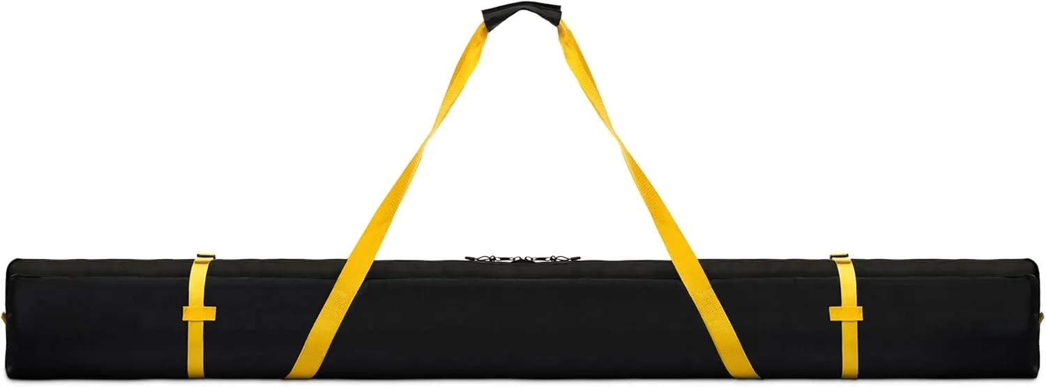 Navaris Ski Bag for Men and Women - Ski Bag for 1 Pair of Skis and Poles with Zipper, 2 Straps with Buckles and Carrying Handle - 2 Sizes