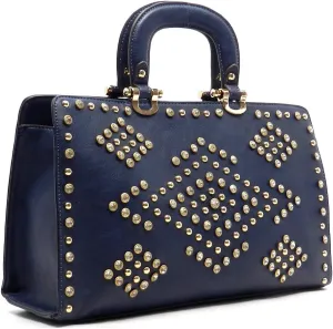 navy blue Bling L Shoulder Pocket Bag Handbag LOEM Rhinestones Designer inspired