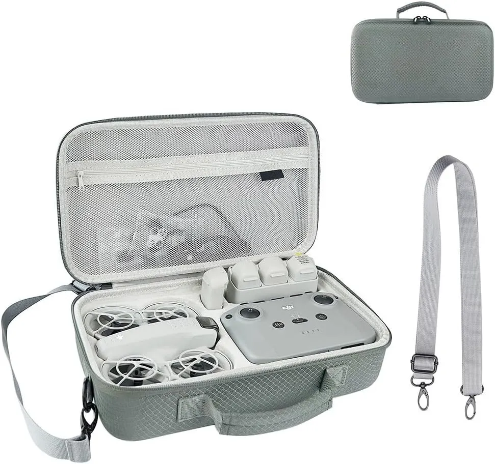Neo Case, Hard Carrying Case for DJI Neo Drone Travel Organizer Crossbody Bag, Travel Storage Bag for DJI NEO Fly More Combo, Compatible RC-N3/N2 Remote Controller and Accessories