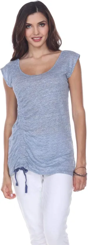Neon Buddha Women's Belize Top Shirt, Slate Blue, Medium