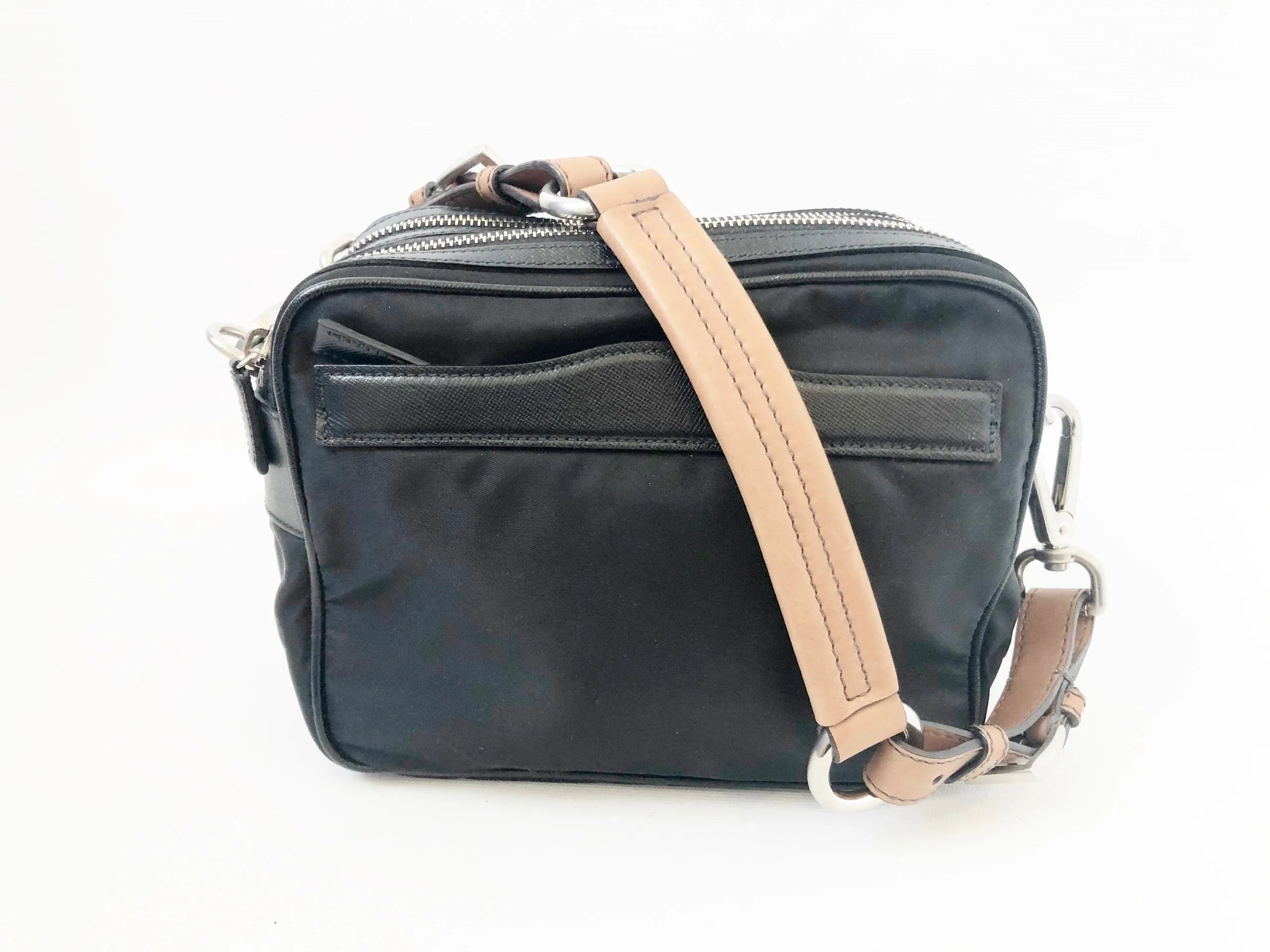 NEW Prada Vela Vintage Two Compartment Shoulder Bag