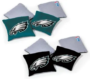 NFL Pro Football Dual Sided Bean Bags by Wild Sports, 8 Count, Premium Toss Bags for Cornhole Set - Great for Tailgates, Outdoors, Backyard