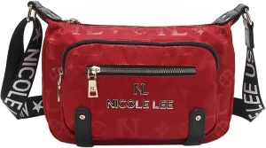 Nicole Lee Shoulder Bag, Lightweight Polyester with Vegan Leather Trim