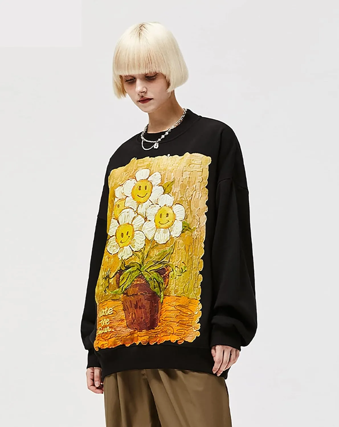 Niepce Inc Streetwear Crewneck Graphic Men's Sweatshirt Pullover