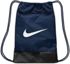 Nike Brasilia 9.5 Training Gym Sack, Midnight Navy/Black/White, Medium