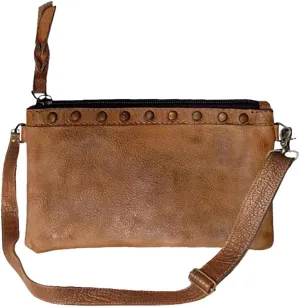 Nmbg102A Small Crossbody Vintage Handmade Genuine Cowhide Leather Women Bag Western Handbag Purse