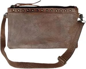 Nmbg102C Small Crossbody Vintage Handmade Genuine Cowhide Leather Women Bag Western Handbag Purse
