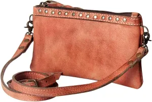 Nmbg102G Small Crossbody Vintage Handmade Genuine Cowhide Leather Women Bag Western Handbag Purse