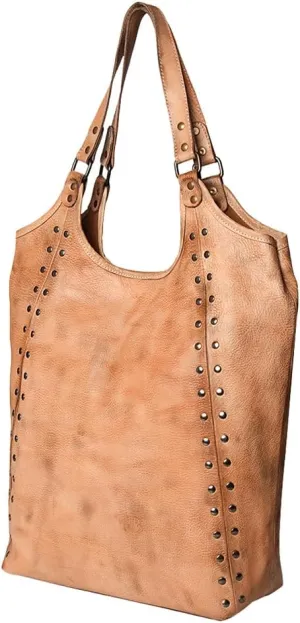 Nmbg108A Tote Vintage Handmade Genuine Cowhide Leather Women Bag Western Handbag Purse