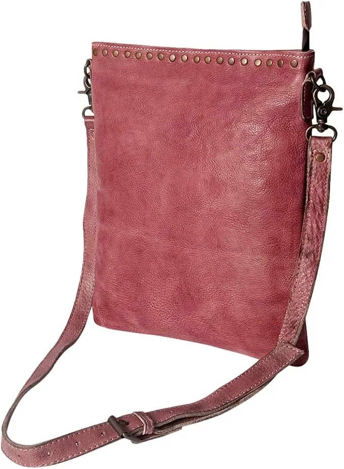 Nmbg118A Cross Body I Vintage Handmade Genuine Cowhide Leather Women Bag Western Handbag Purse