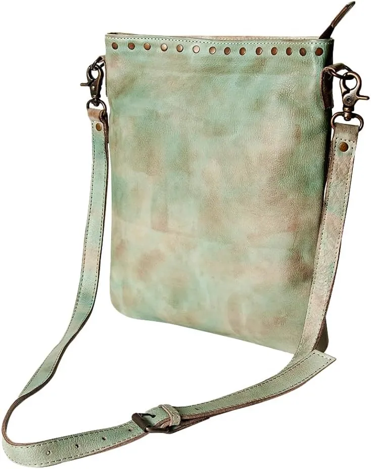Nmbg118B Cross Body I Vintage Handmade Genuine Cowhide Leather Women Bag Western Handbag Purse
