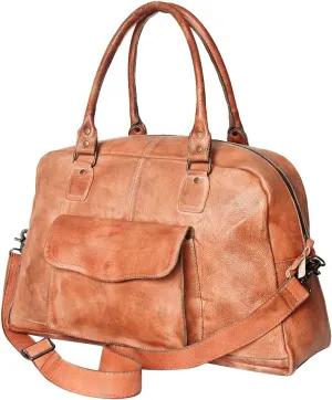 Nmbg133B Tote Vintage Handmade Genuine Cowhide Leather Women Bag Western Handbag Purse