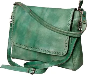 Nmbg135E Cross Body I Vintage Handmade Genuine Cowhide Leather Women Bag Western Handbag Purse