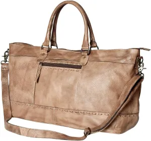 Nmbg136A Duffel Vintage Handmade Genuine Cowhide Leather Women Bag Western Handbag Purse