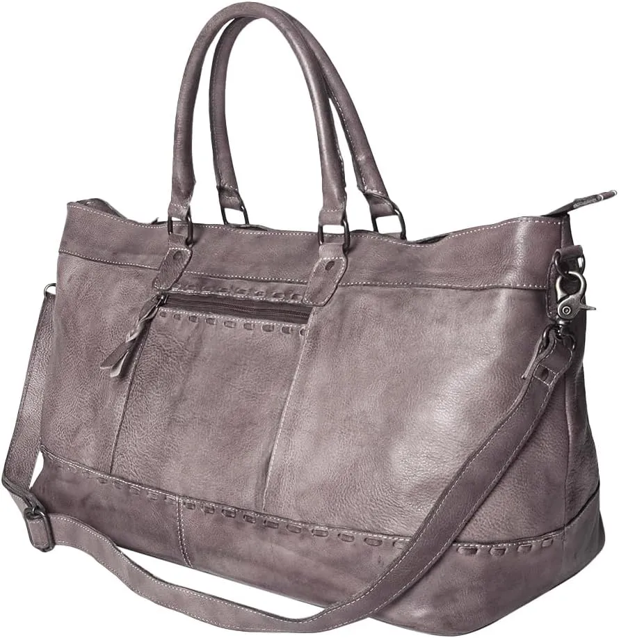 Nmbg136E Duffel Vintage Handmade Genuine Cowhide Leather Women Bag Western Handbag Purse