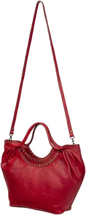 Nmbgm101B Tote Vintage Handmade Genuine Cowhide Leather Women Bag Western Handbag Purse