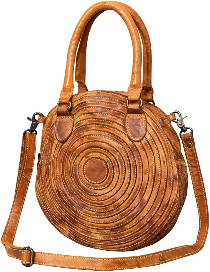 Nmbgm112C Tote Vintage Handmade Genuine Cowhide Leather Women Bag Western Handbag Purse