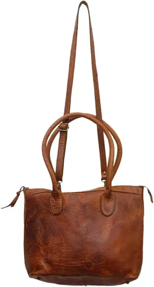Nmbgm116A Tote Vintage Handmade Genuine Cowhide Leather Women Bag Western Handbag Purse