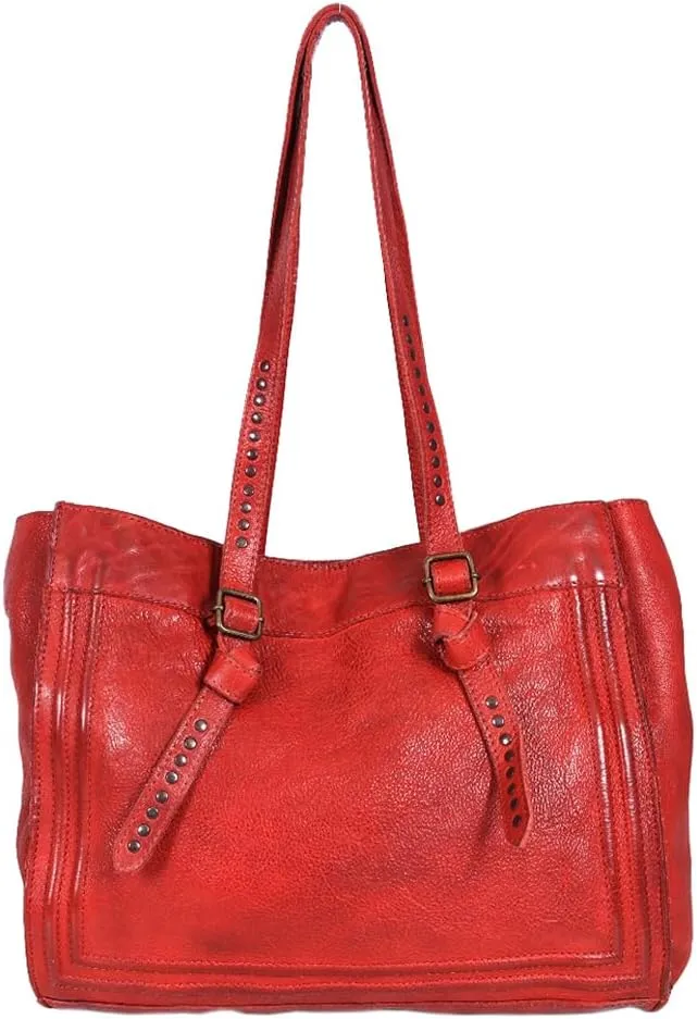 Nmbgr111Brd Tote Vintage Handmade Genuine Cowhide Leather Women Bag Western Handbag Purse
