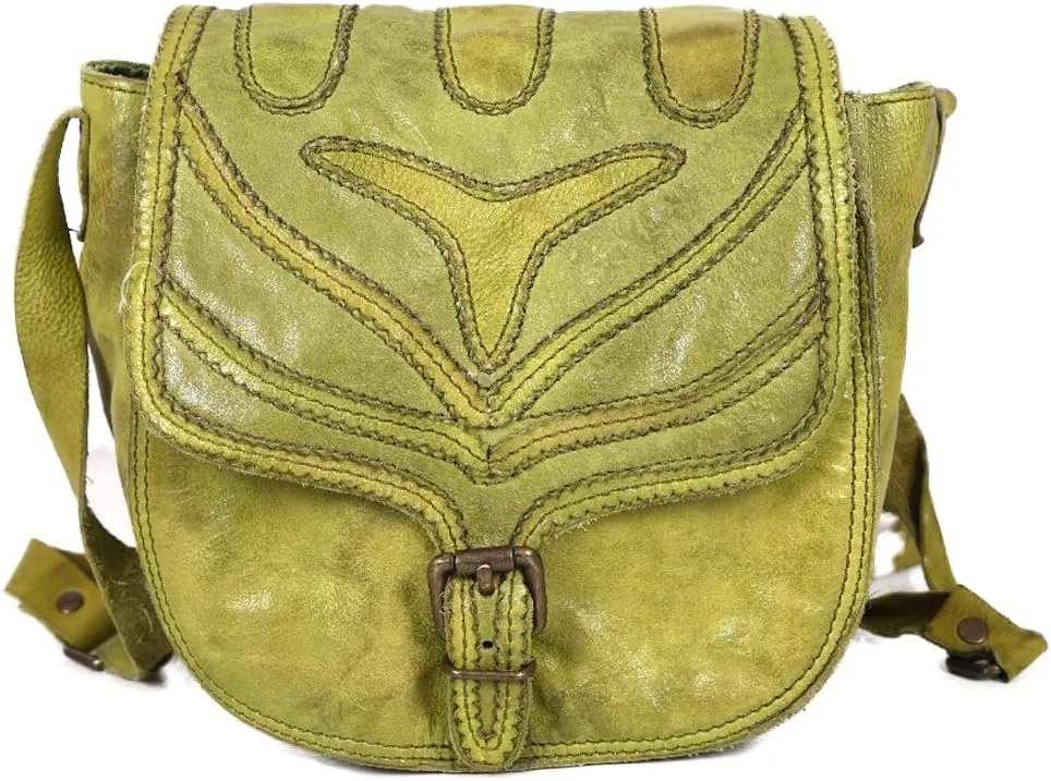 Nmbgr114Olv Cross Body I Vintage Handmade Genuine Cowhide Leather Women Bag Western Handbag Purse