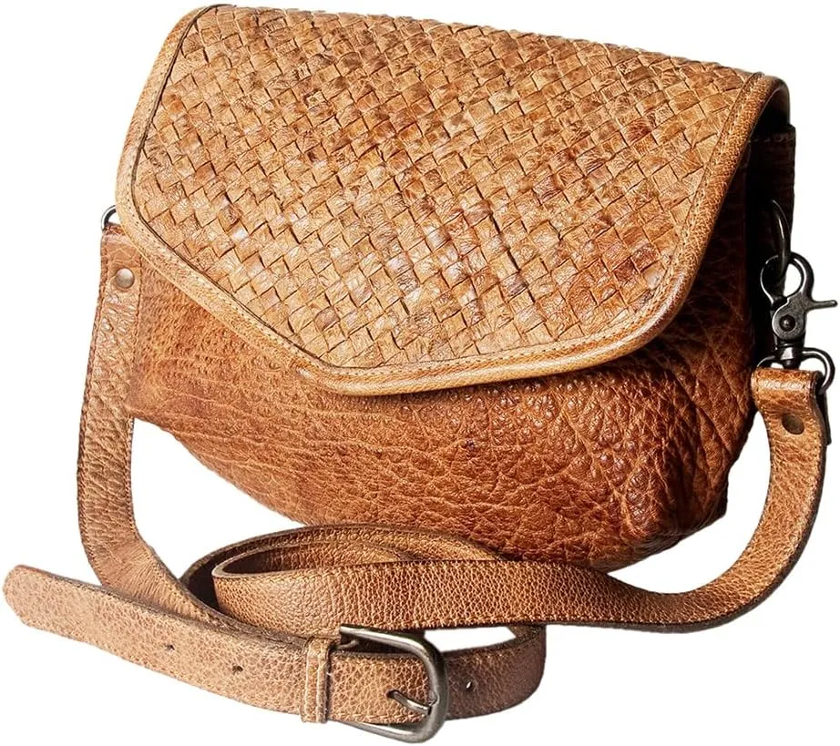 Nmbgz107B Envelope Vintage Handmade Genuine Cowhide Leather Women Bag Western Handbag Purse