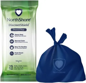 NorthShore DiscreetShield Disposal Bags, 75 Count (3/25s)