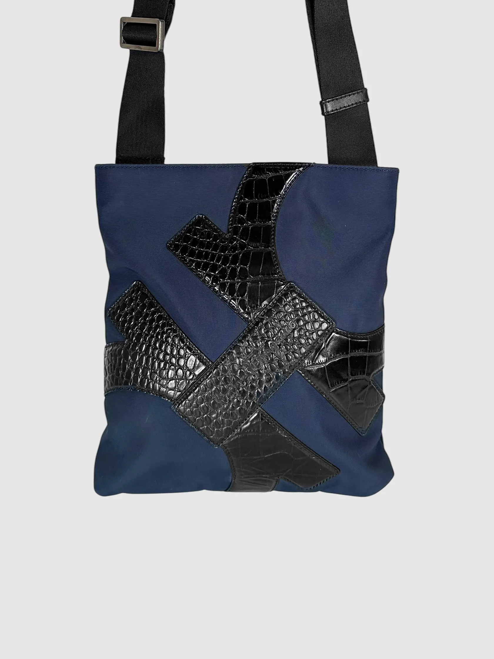 Nylon Logo Shoulder Bag