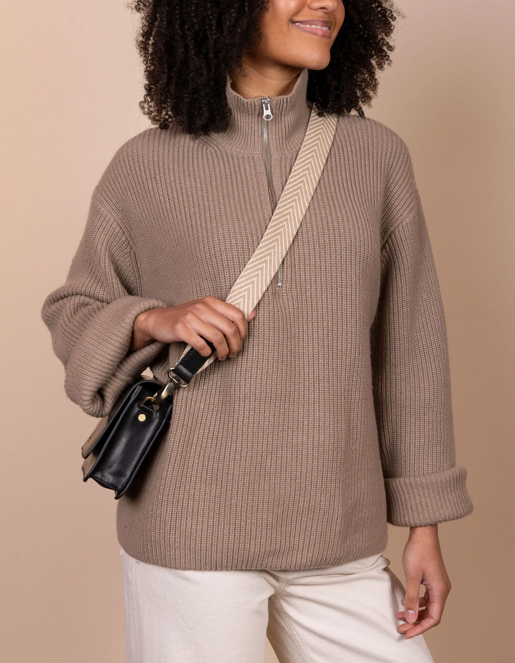 O My Bag Webbing Strap - Sand/Black