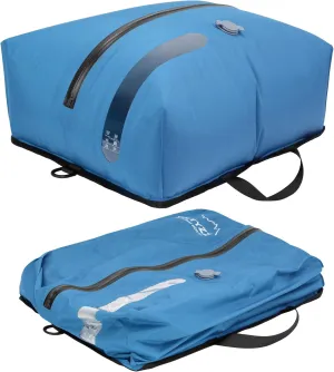 ONTYZZ Travel Vacuum Compression Bags Reusable Compression Bag with IP67 Waterproof Zipper Space Saver Vacuum Bags for Suitcase,One Pack Blue