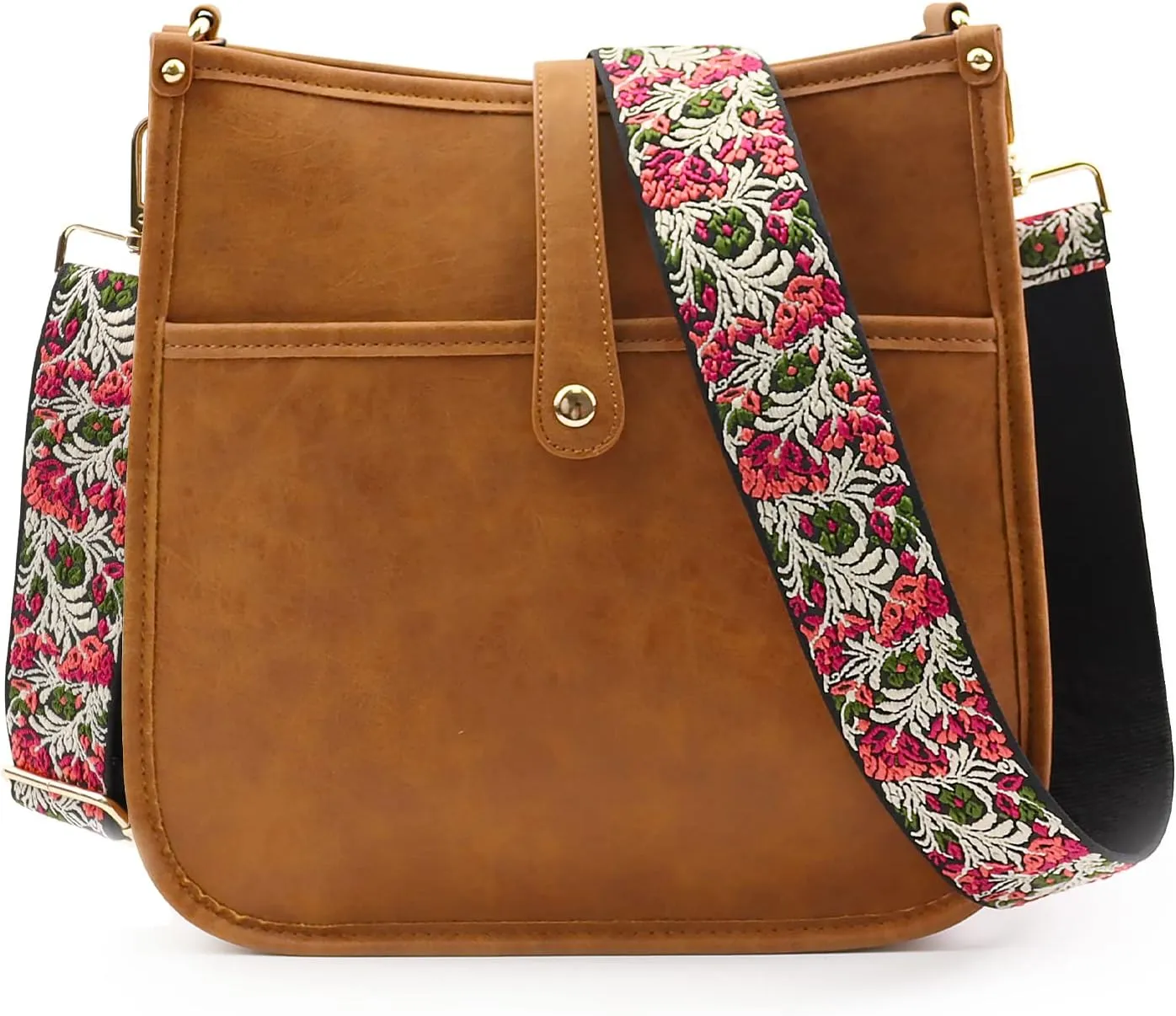 ORAD Crossbody Bags for Women, Vegan Leather Crossbody Shoulder Bag Guitar Strap Purse Hobo Handbags